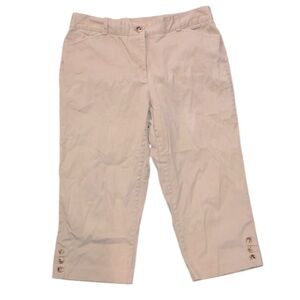 Kim Rogers tan Capri pants size 12